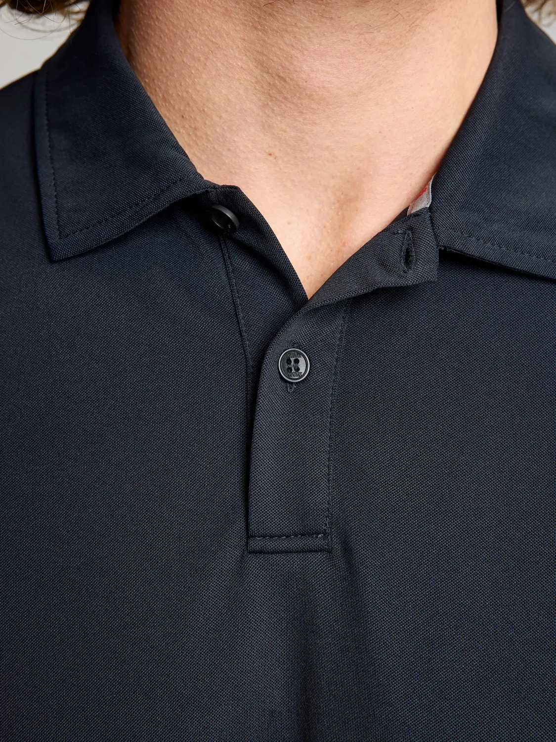 Slam Tech Piqué Polo SS poloskjorte Dark Navy herre UV 50+
