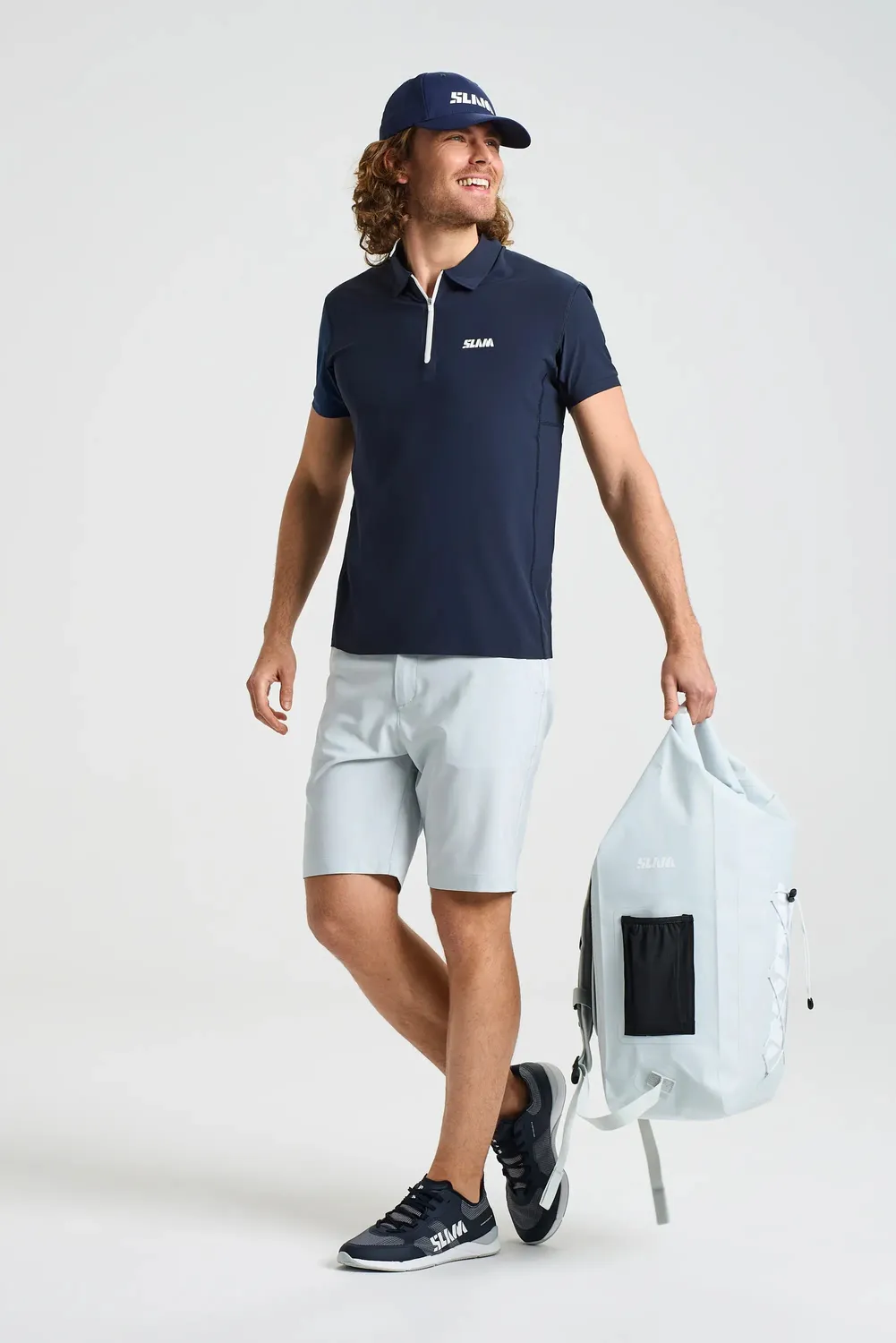 Slam One Design OD Tech Polo SS poloskjorte Dark Navy UPF 50+