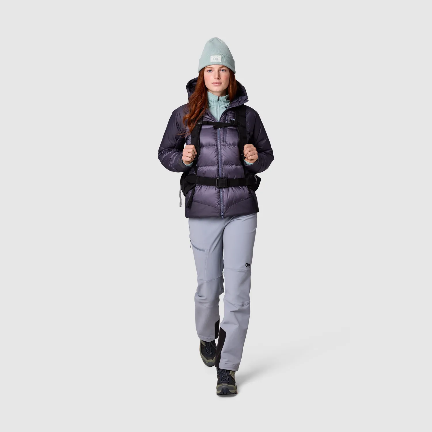 Outdoor Research Helium XT Down Hoodie dunjakke Smoky Quartz