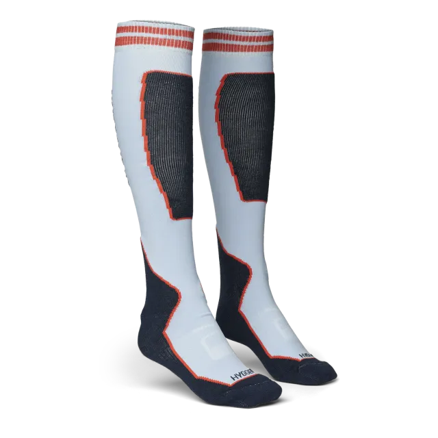 House of Hygge Tech Skiboms Socks Quote skisokker Misty Blue merinoull