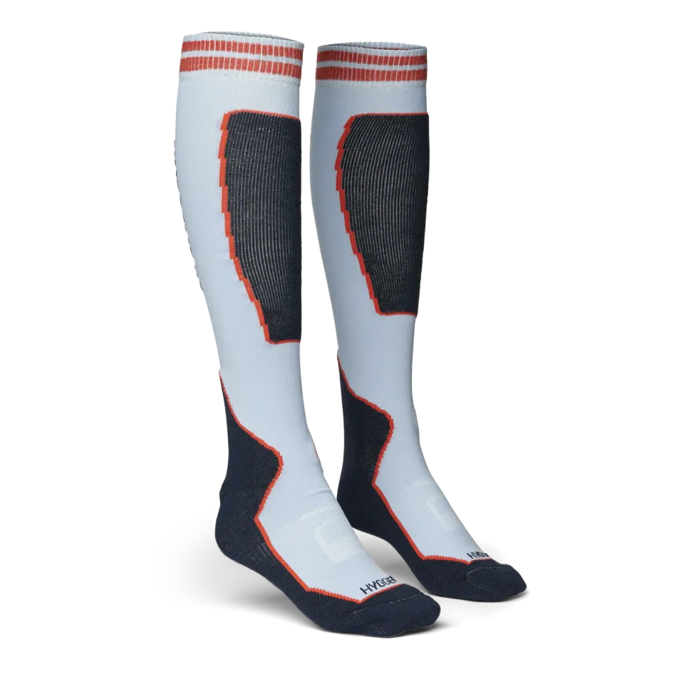 House of Hygge Tech Skiboms Socks Quote skisokker Misty Blue merinoull