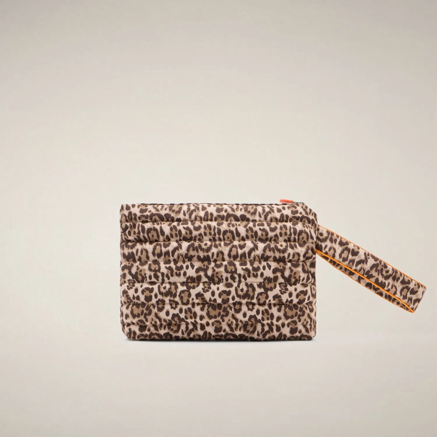 Save The Duck Clio quiltet pouch TU leopardmønstret