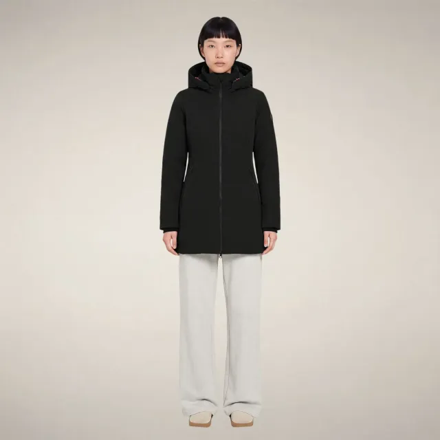 Save The Duck Ashley kåpe dame svart slim fit Plumtech