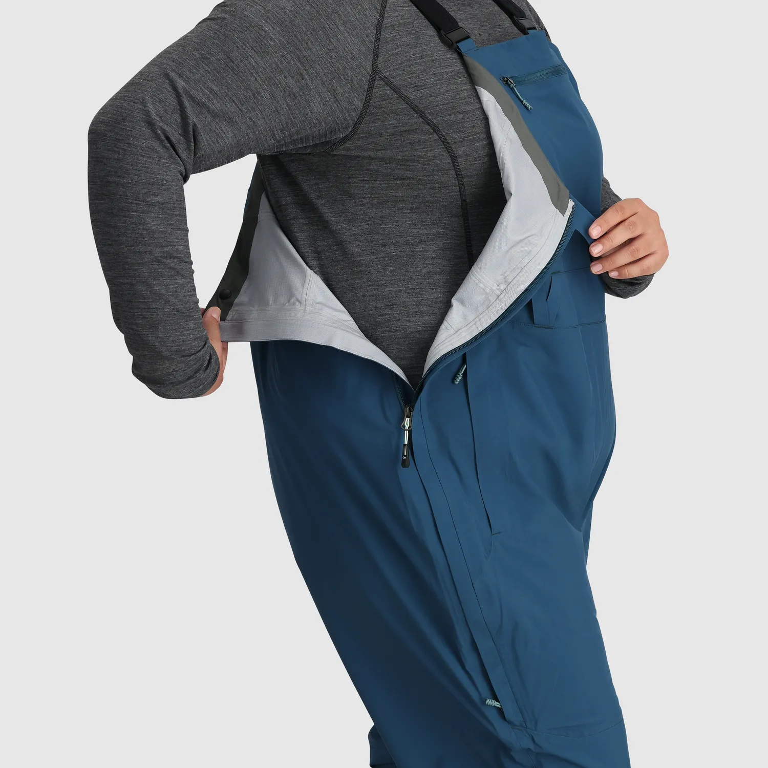 Outdoor Research Carbide Women's Carbide Bibs-Plus skibukse Smoky Quartz 1X Regular vanntett