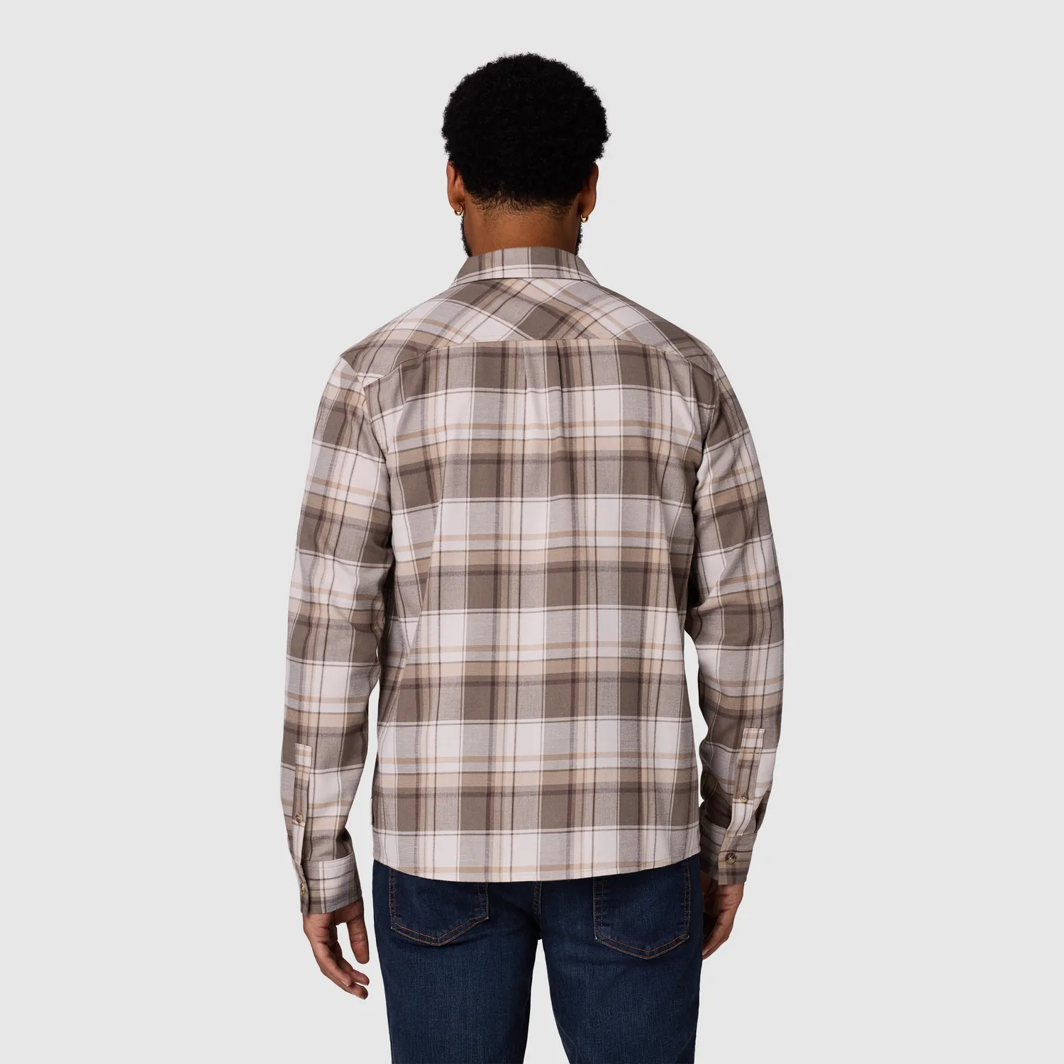 Outdoor Research Ravenna Flannel Shirt flanellskjorte Azurite Plaid UPF 40