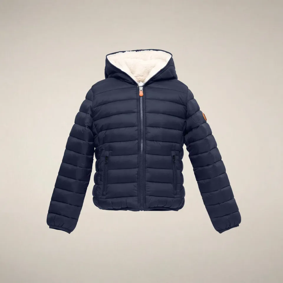 Save The Duck Finnegan jakke gutt Blue Black dyrefri