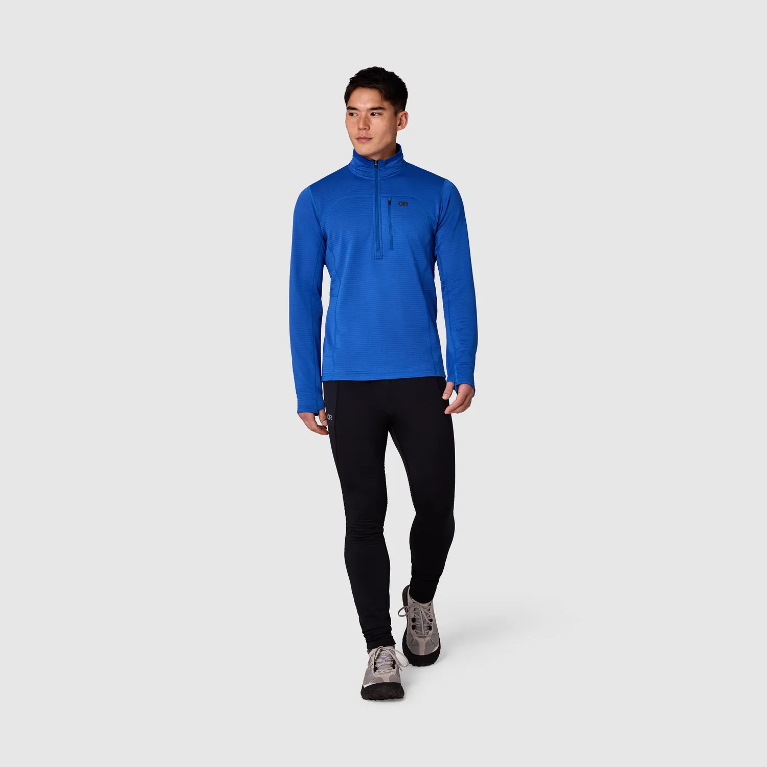 Outdoor Research Vigor Men's Vigor Grid Fleece Half Zip fleecegenser Azurite S ActiveTemp