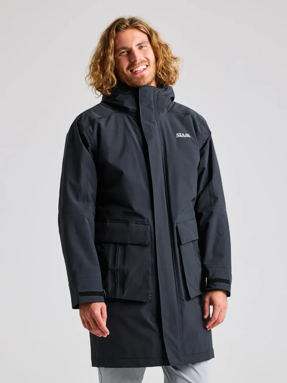 Slam ACT ETNZ Long Parka parkas svart blekk vanntett