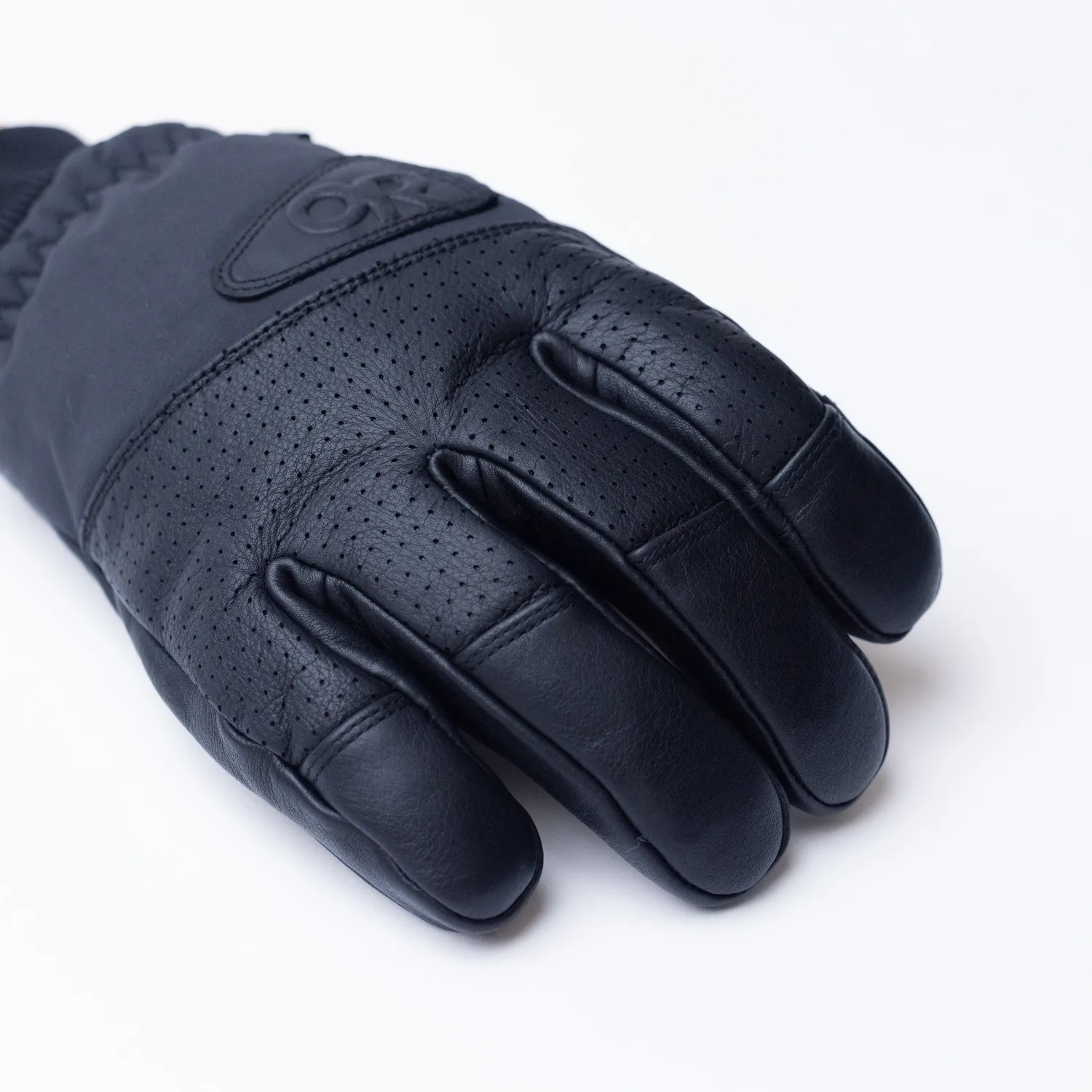 Outdoor Research Snowcrew Leather Glove skihansker Dark Natural/Black