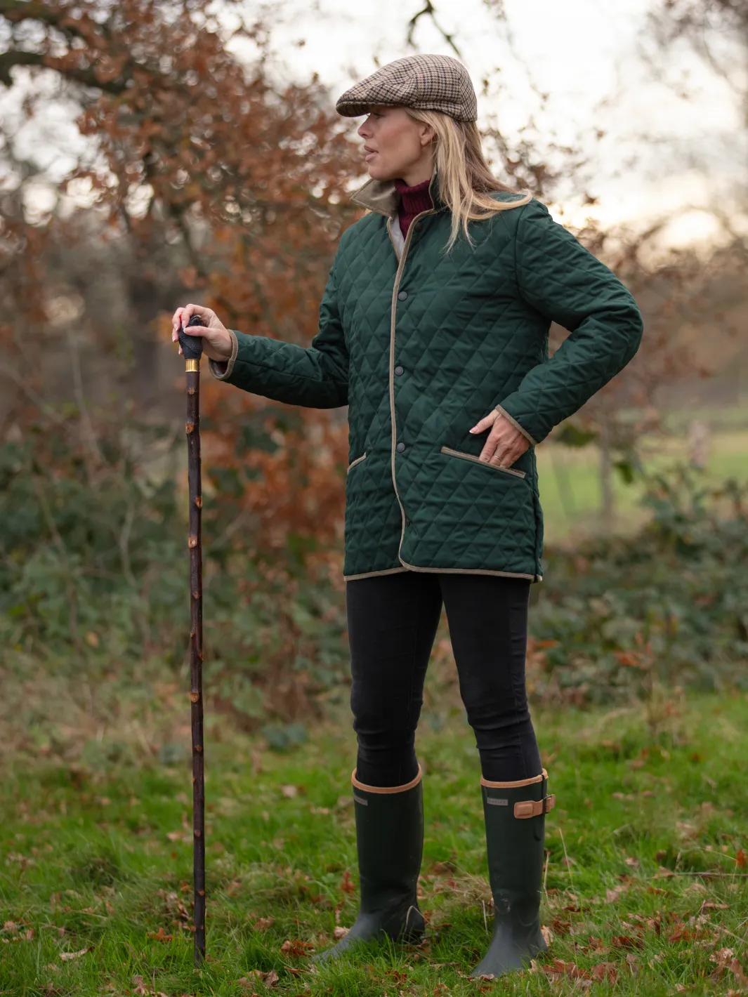 John Partridge Paddock Quilt quiltjakke unisex grønn