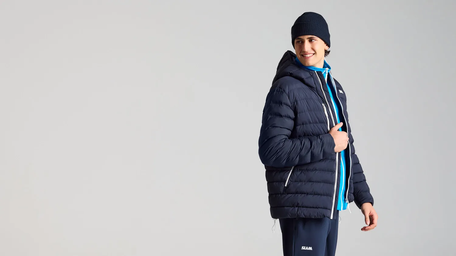 Slam Altura Puffer Jacket pufferjakke Dark Navy lett