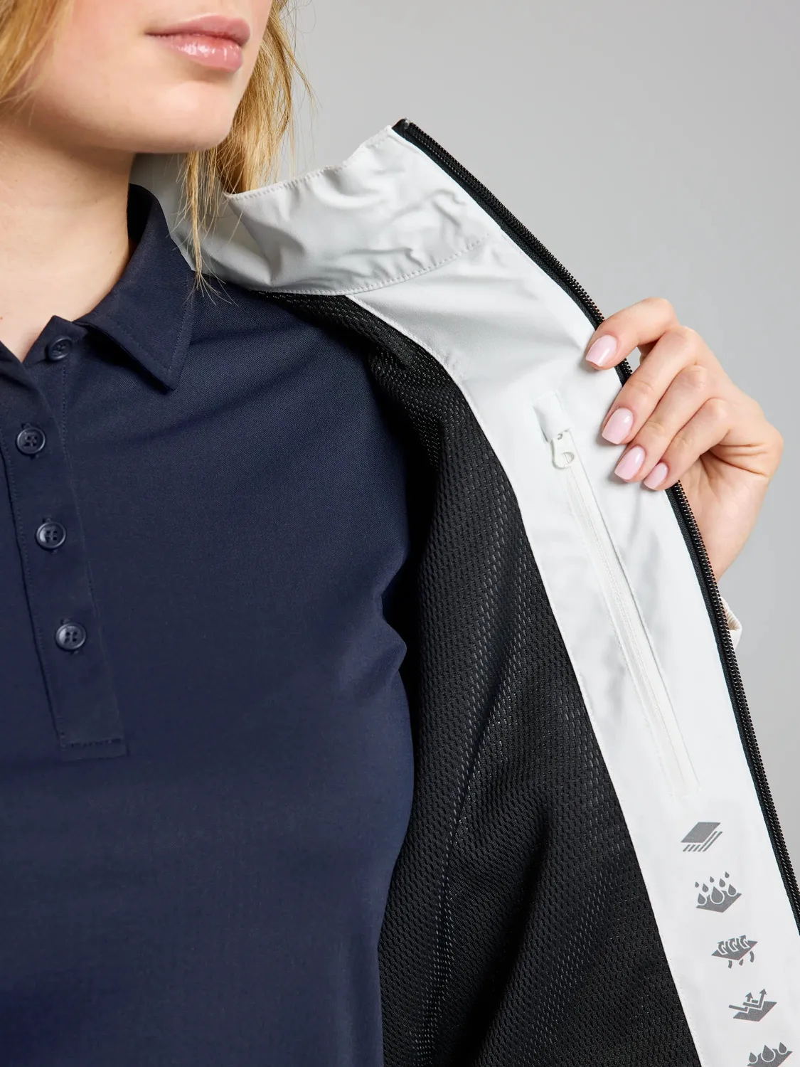Slam Dock WS Jacket damejakke vanntett Off White