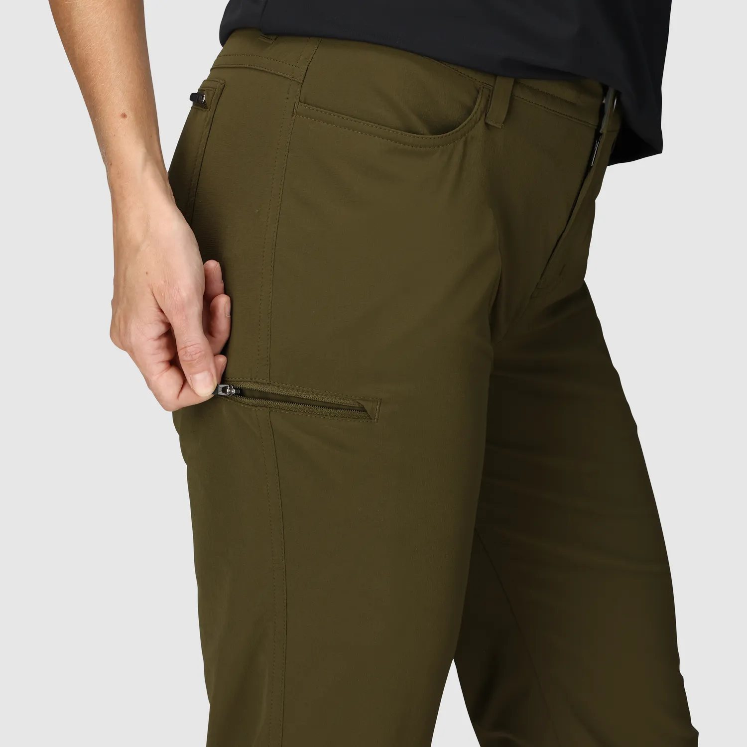 Outdoor Research Ferrosi Capris capribukse Dark Olive dame UPF 50+