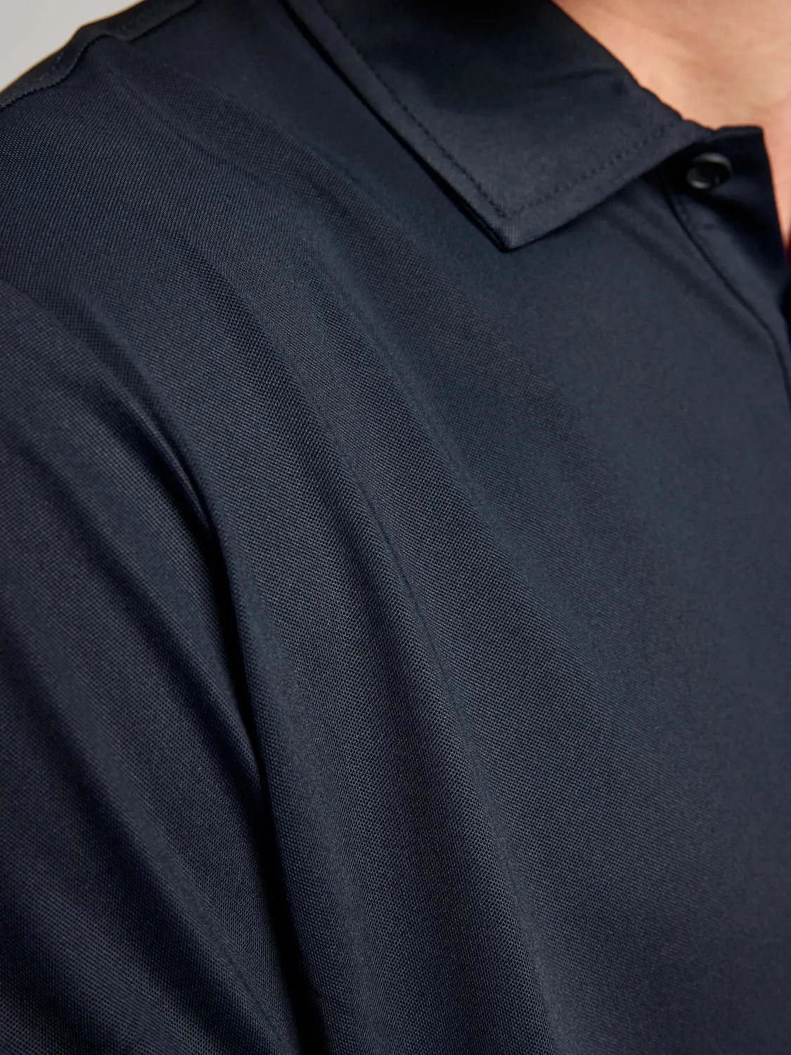 Slam Tech Piqué Polo SS poloskjorte Dark Navy herre UV 50+