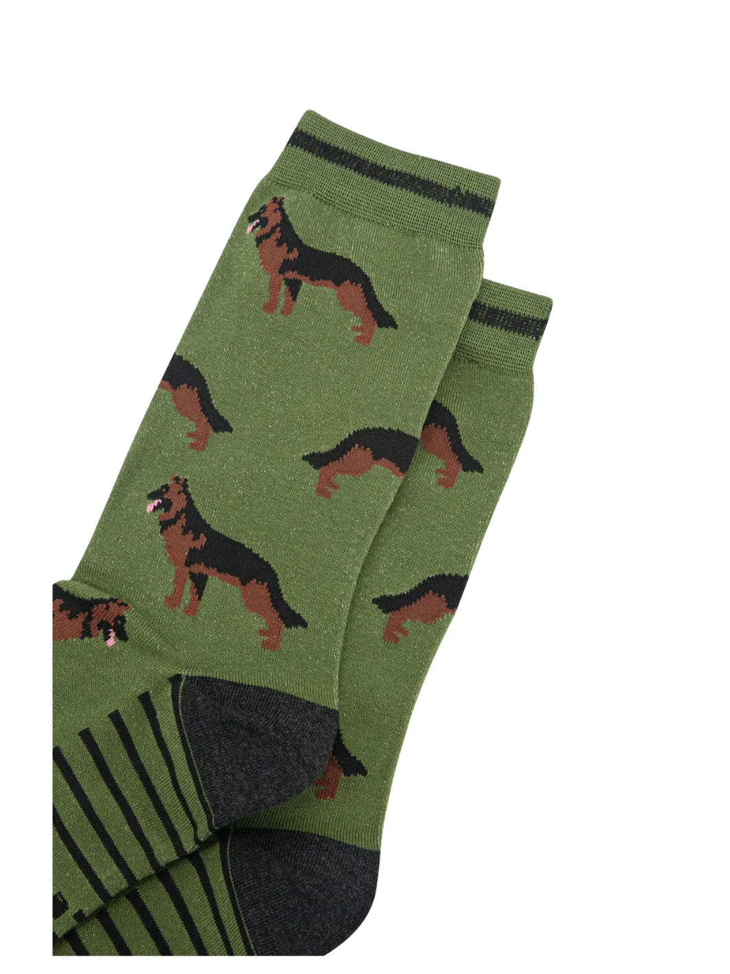 John Partridge German Shepherd Bamboo Socks sokker grønn one size bambus