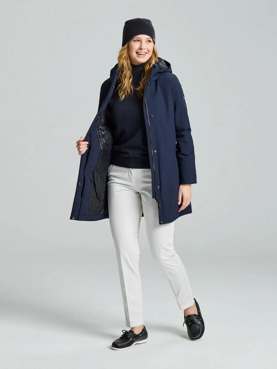 Slam Deck WS Coat vinterjakke dame mørk marineblå