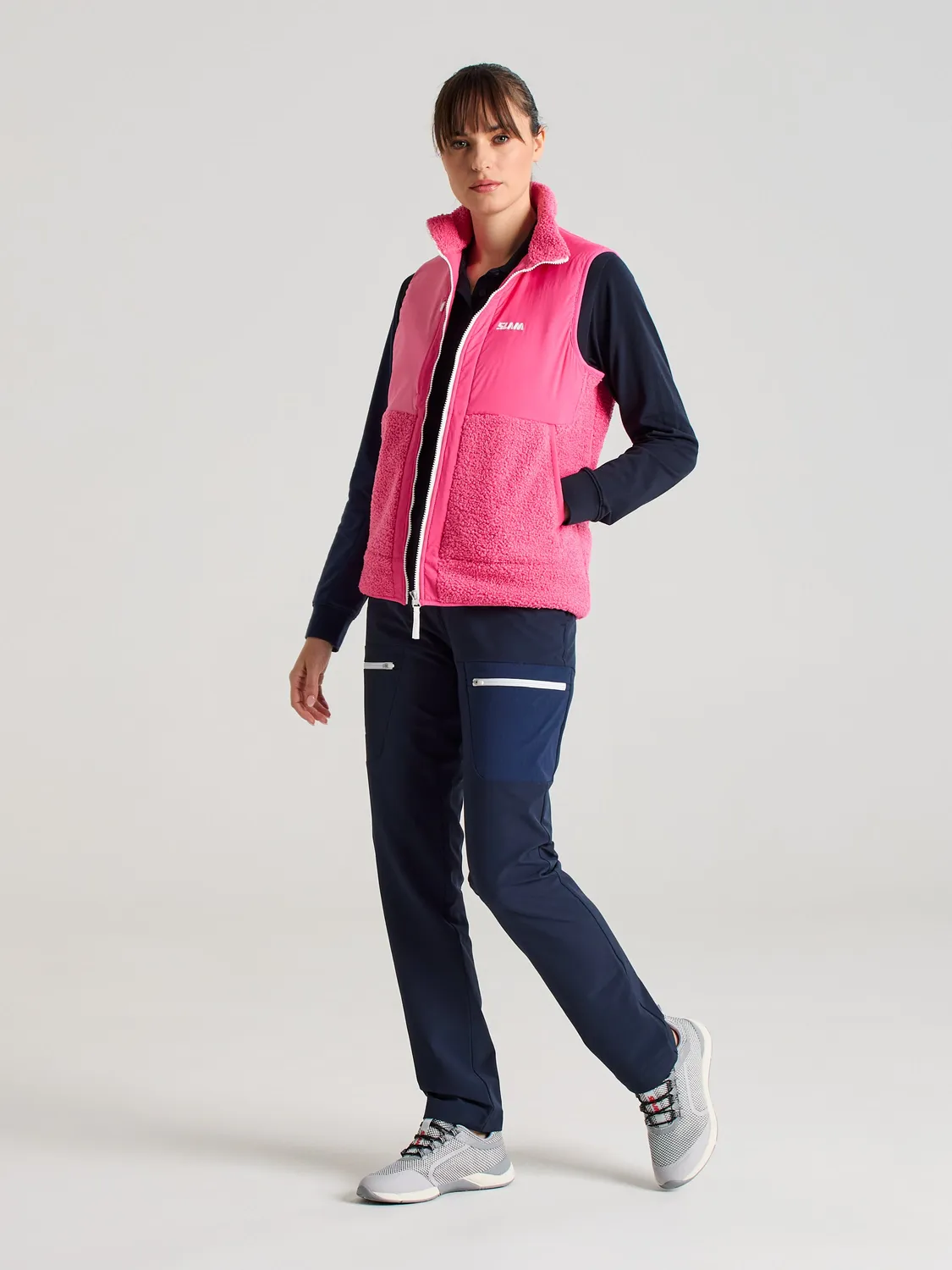 Slam Altura WS Vest vest dame mørkeblå fleece