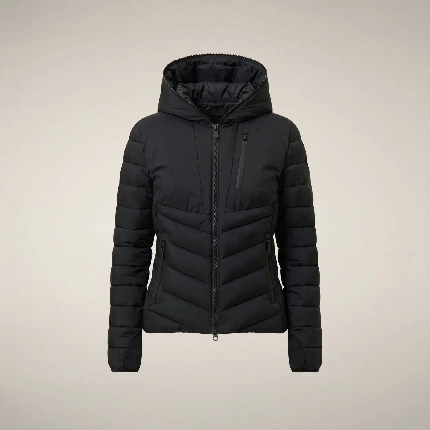 Save The Duck Pro-Tech Natasha jakke dame Black vann- og vindavvisende