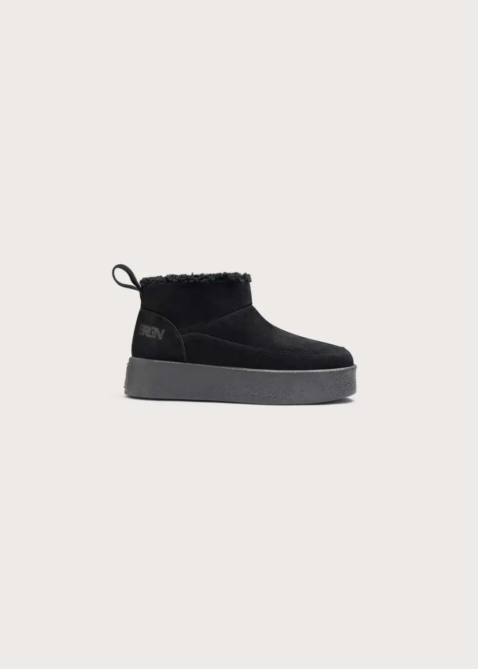Brgn Platform Slip-in støvletter New Black vanntette