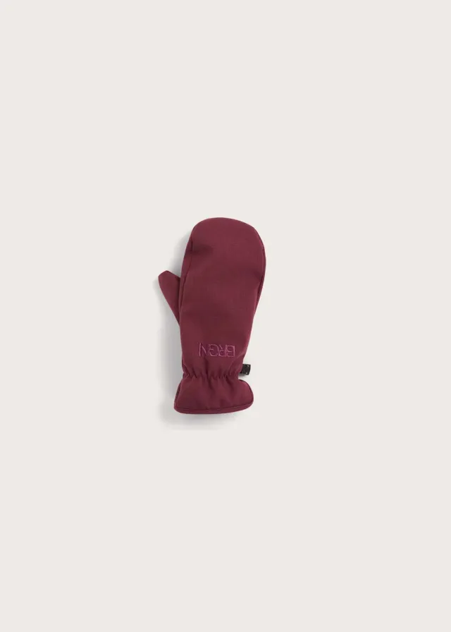 Brgn Mittens votter Wine Red S/M vanntette