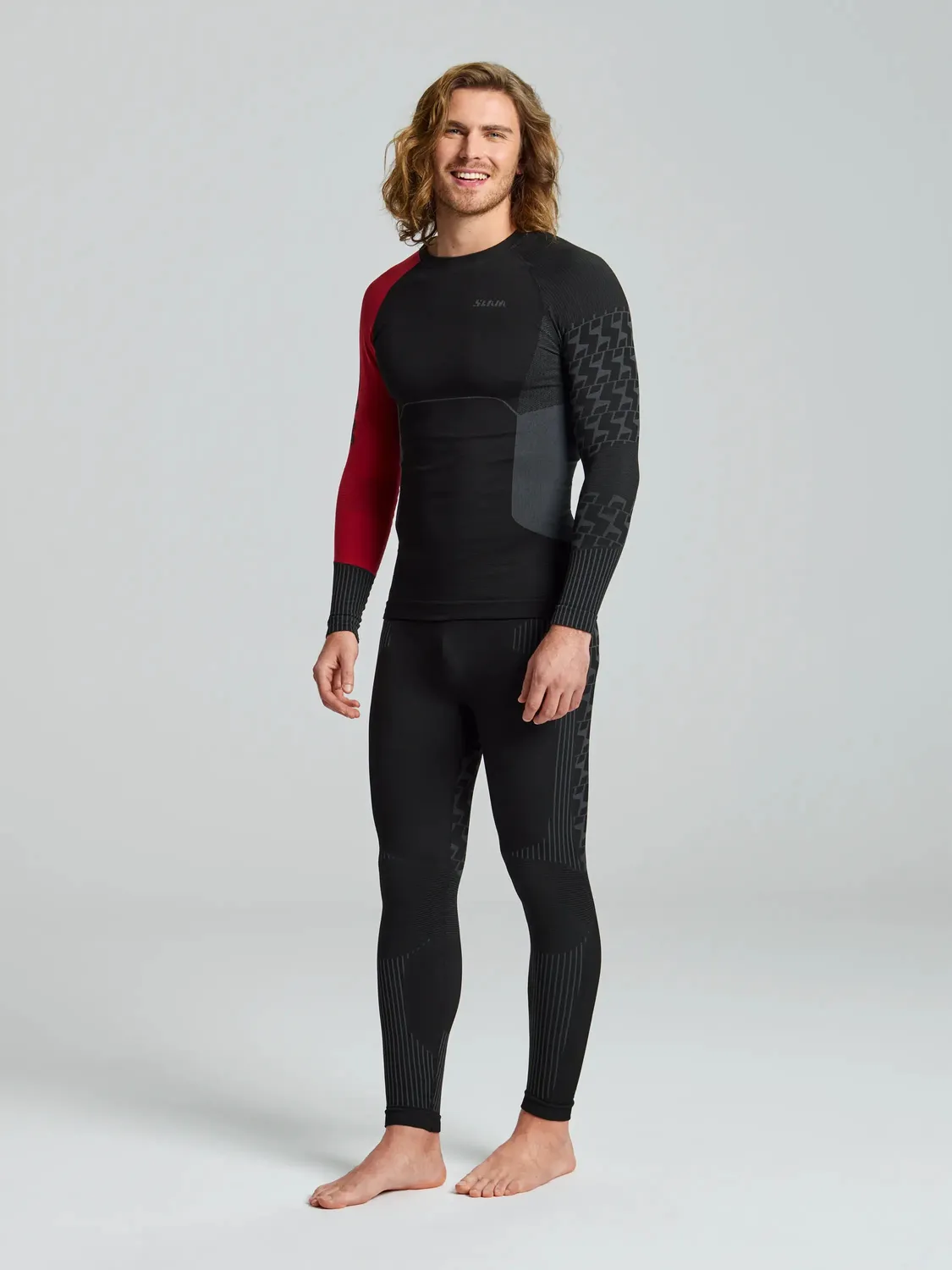 Slam PRO Seamless Tights Black Ink termisk baselayer