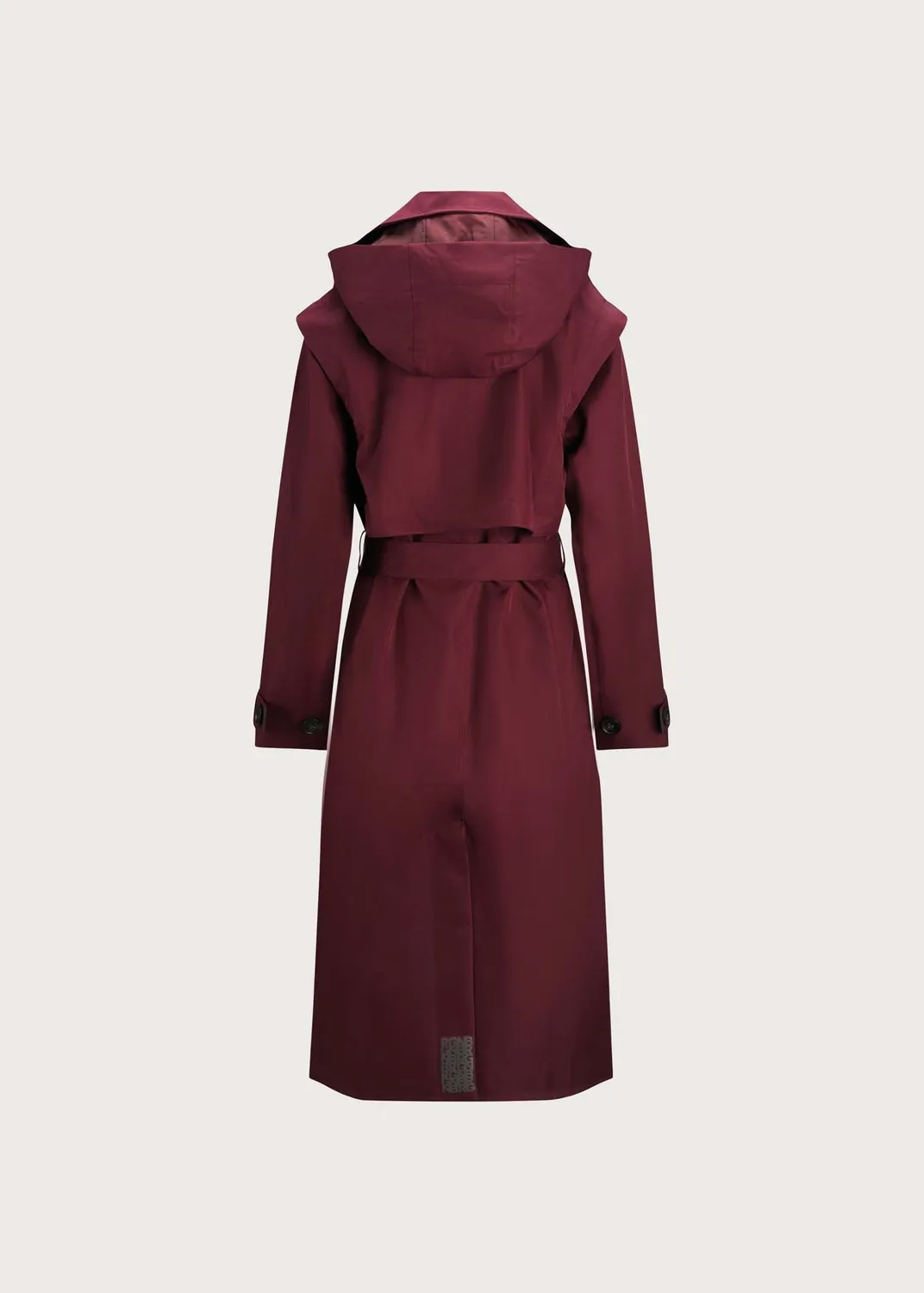 Brgn Regndråpe Trench Coat regnkåpe vinrød