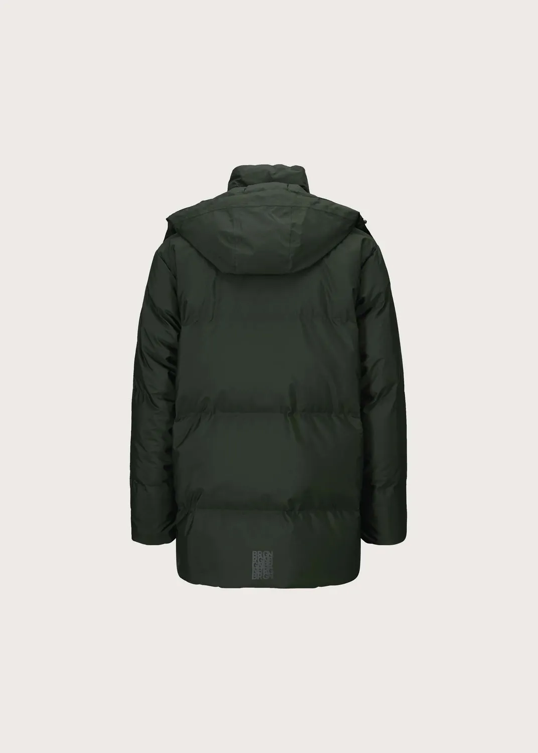Brgn Snørokk Mens Down Puffer dunjakke mørkegrønn