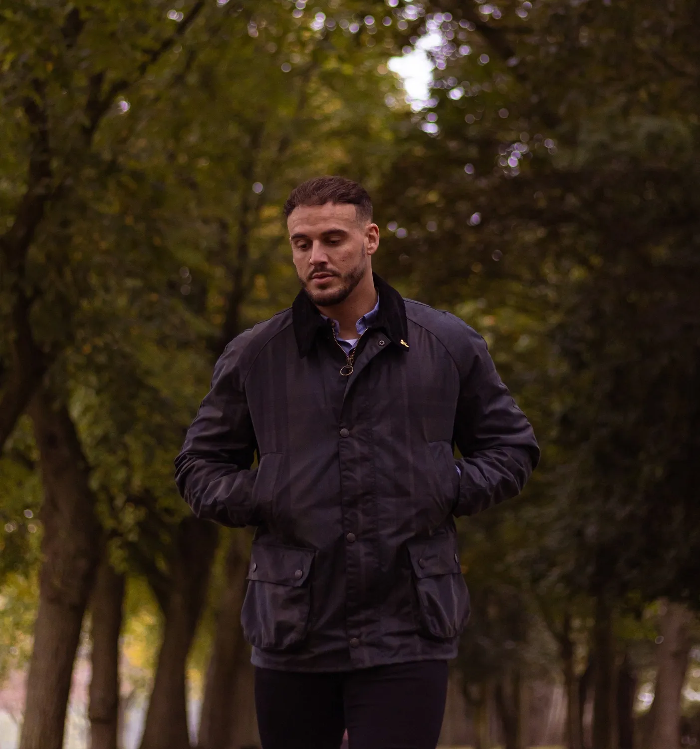 John Partridge Landowner Wax Walking Jacket waxjakke Dundee Check