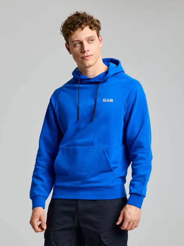 Slam Deck Hoodie hettegenser herre, mørk marine, bomull