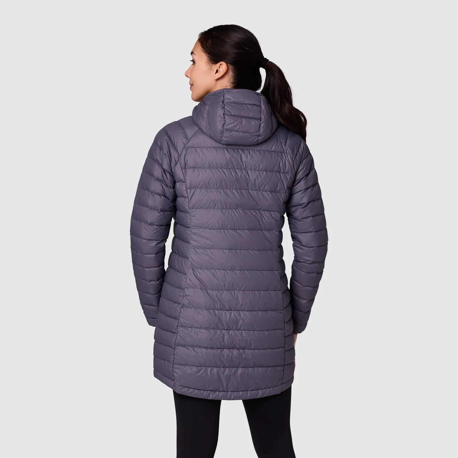 Outdoor Research Transcendent Down Parka dunparkas dame Smoky Quartz 800+ fill