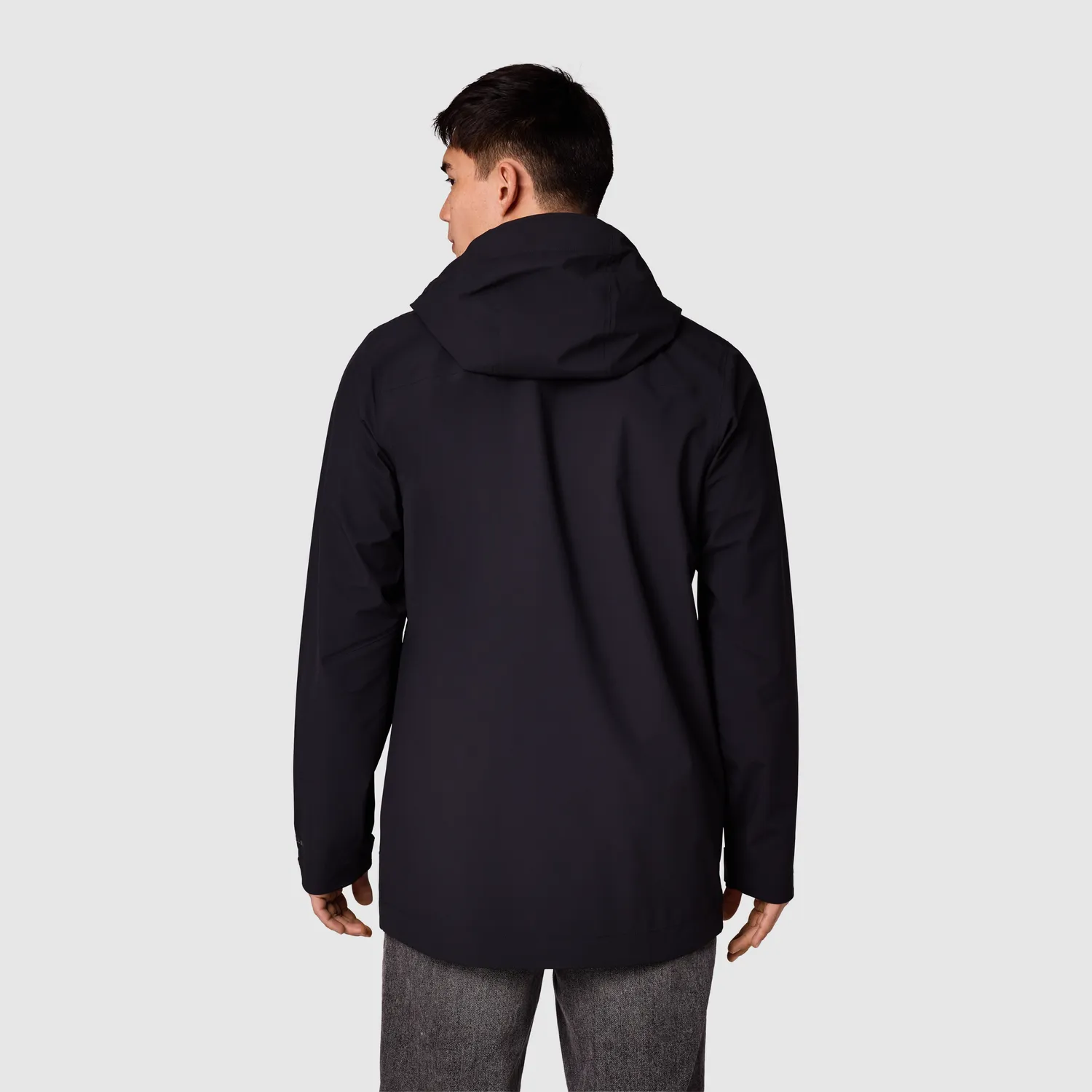 Outdoor Research Foray Men's Foray 3L Trench regnjakke Gravel/Black