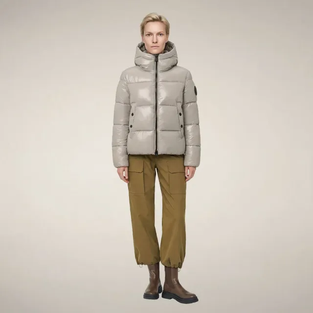 Save The Duck Biddy dunjakke dame Rainy Beige dyrefri