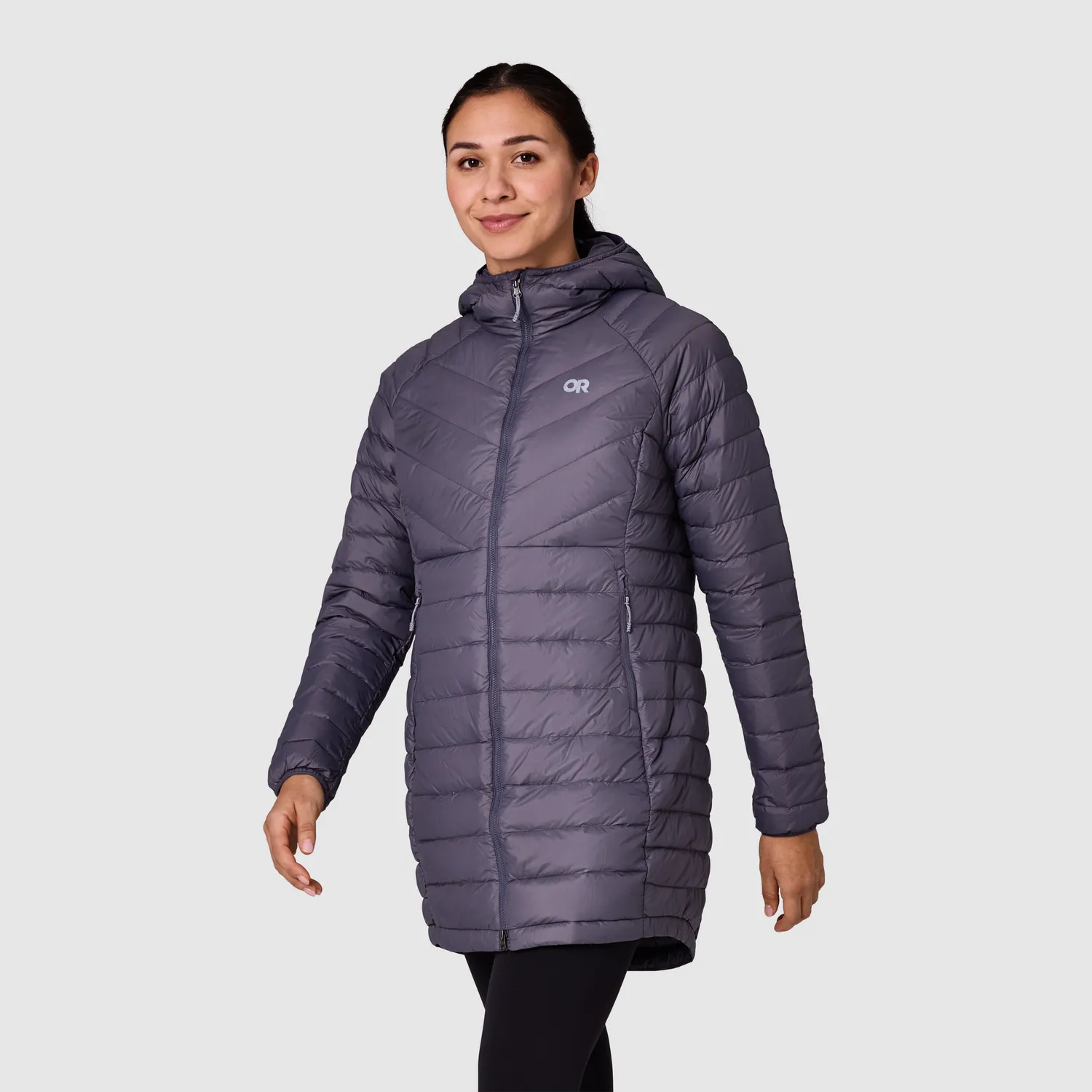 Outdoor Research Transcendent Down Parka dunparkas dame Smoky Quartz 800+ fill
