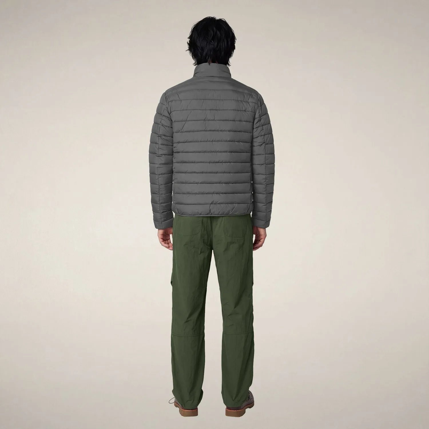 Save The Duck Erion dunjakke herre Gunmetal Grey lett