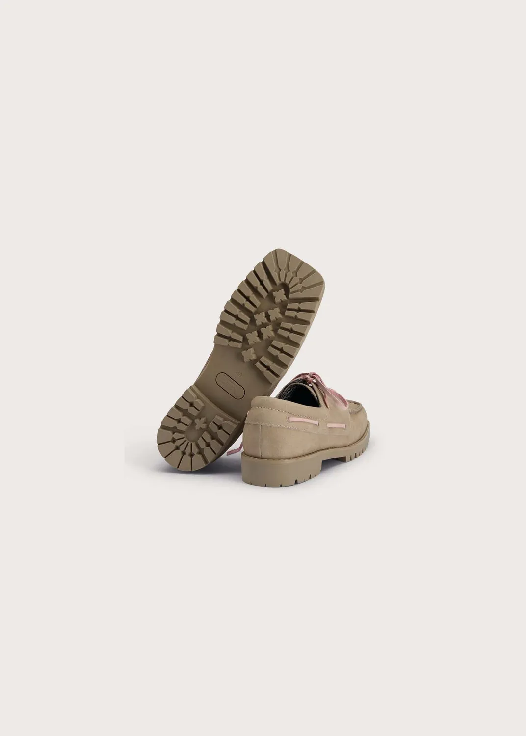 BRGN Women’s Boat Shoes båtsko beige
