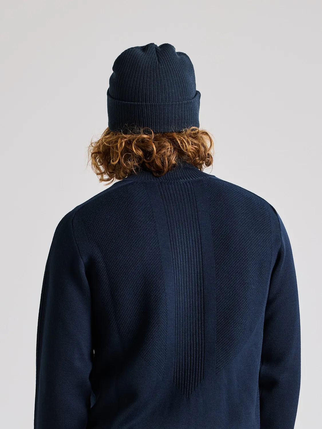 Slam Slam Cable Beanie strikkelue mørk marineblå