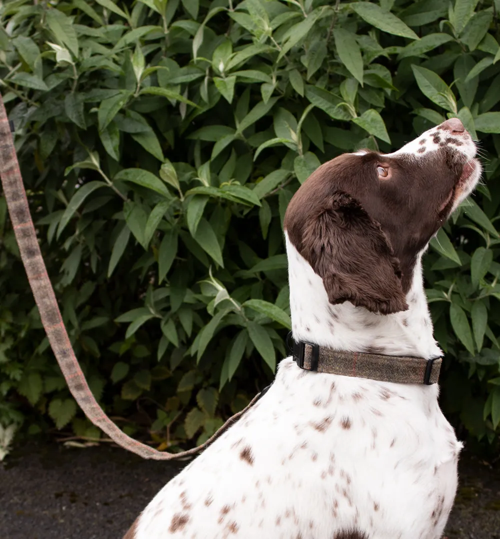 John Partridge Dog Lead hundebånd Brown Waxed Tweed 102 cm