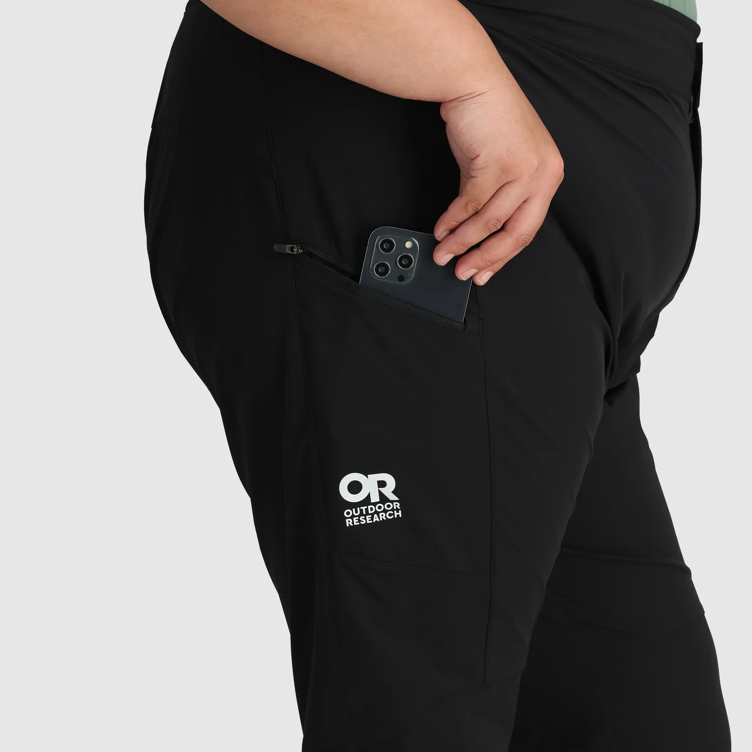 Outdoor Research Freewheel Women's Freewheel MTB Ride Pant - Plus sykkelbukse Black 1X stretch