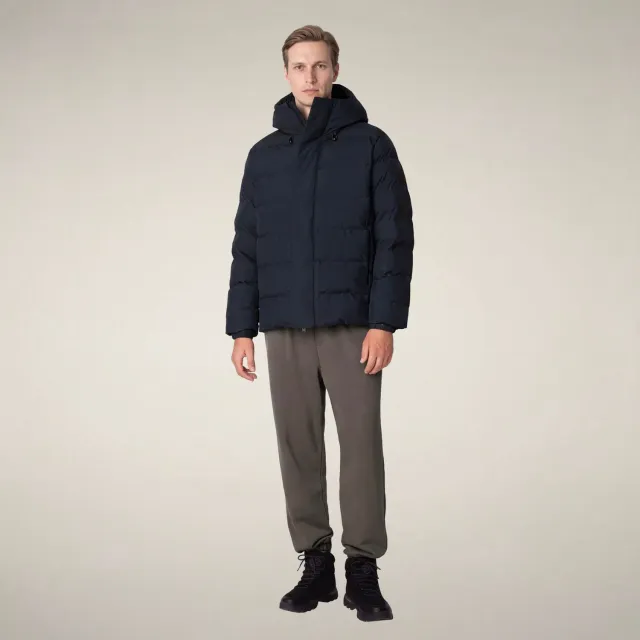 Save The Duck Leland parkas herre blåsvart 10K værbeskyttelse