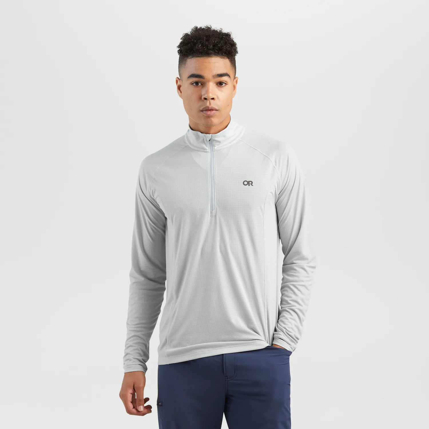 Outdoor Research Echo Men's Echo Quarter Zip trøye Naval Blue – lett