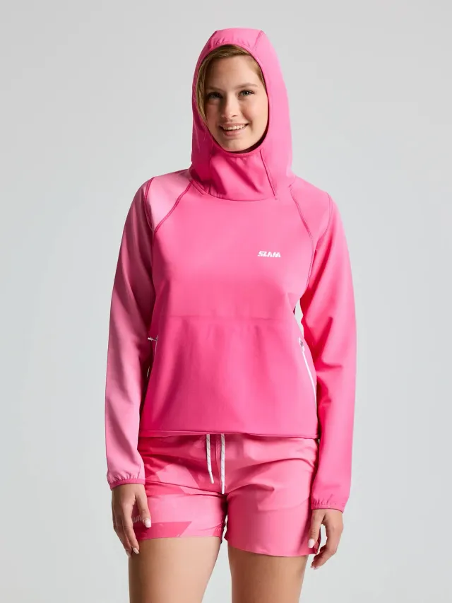 Slam Foil WS Tech Hoodie teknisk hettegenser dame mørk marineblå