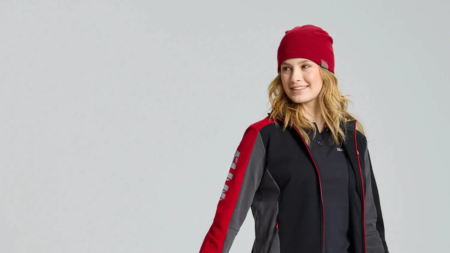Slam Logo Beanie lue ullblanding med mikrofleece