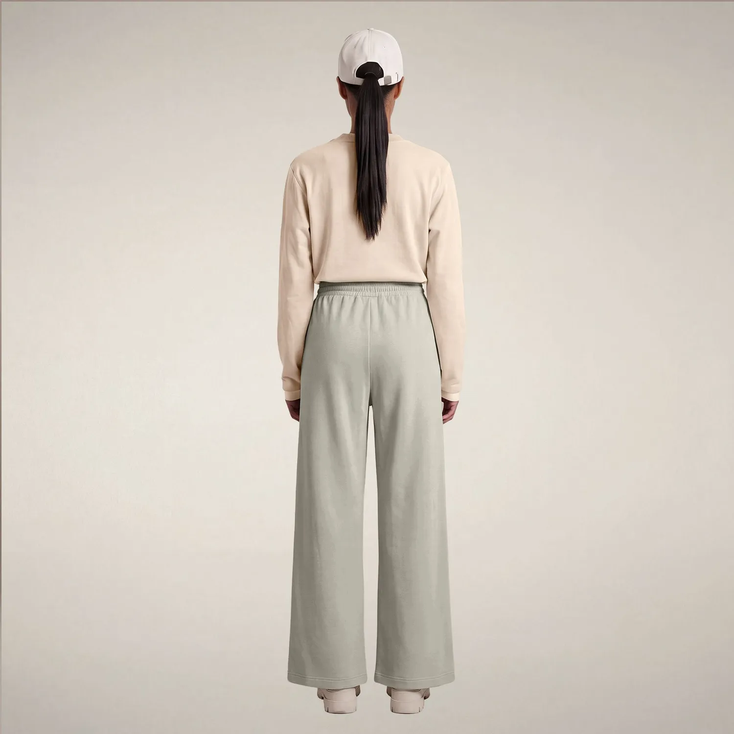 Save The Duck Izumi bukse dame Rainy Beige stretch