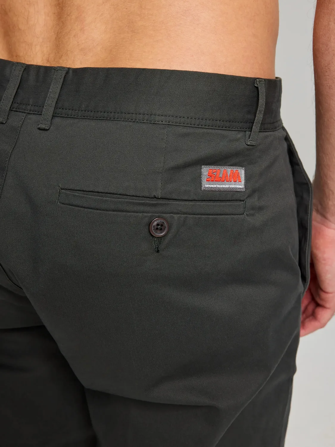 Slam Deck Chino Pant herrebukse – mørk marine, stretchbomull