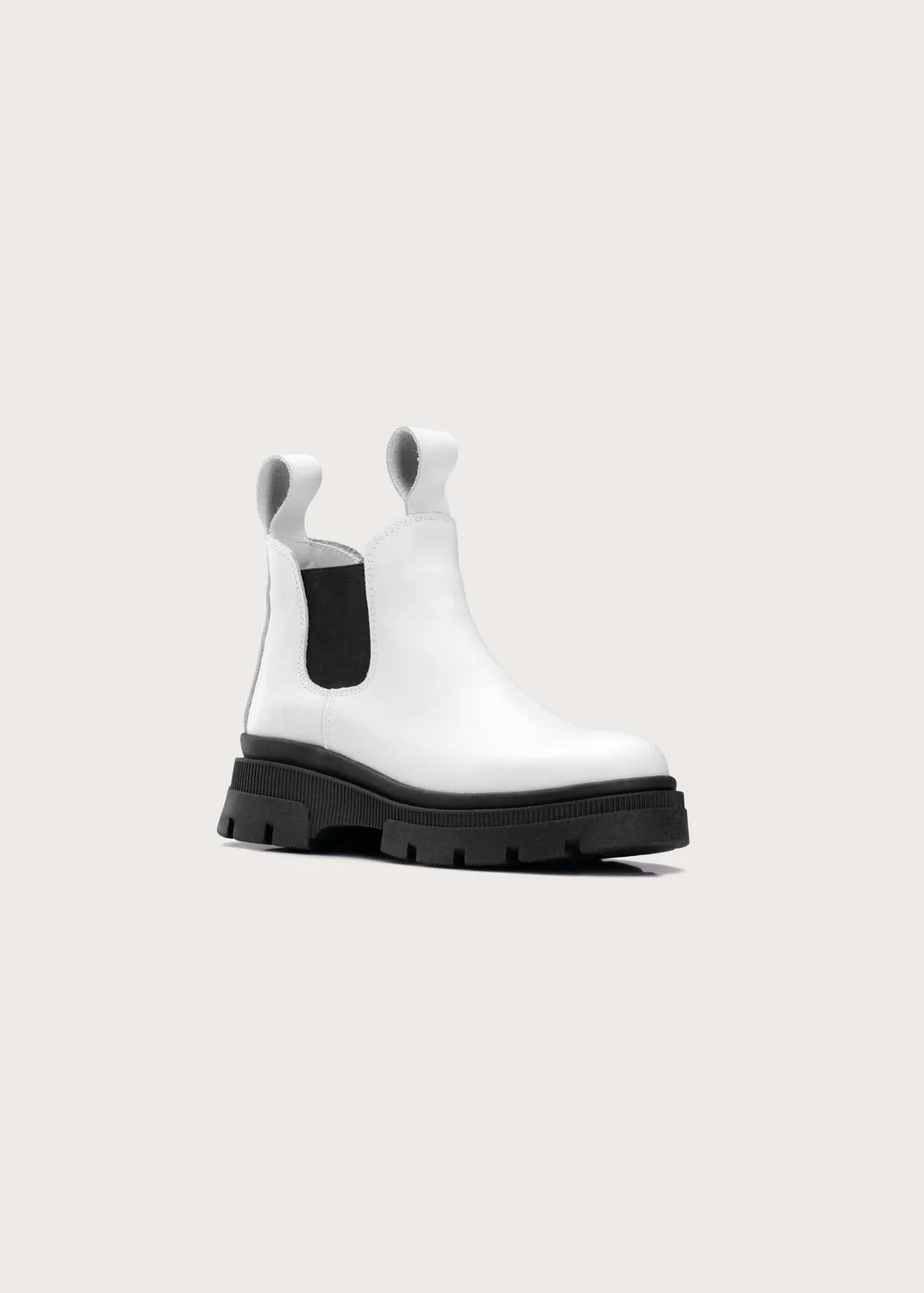 Brgn Low Chelsea Boot støvletter krem nubuck