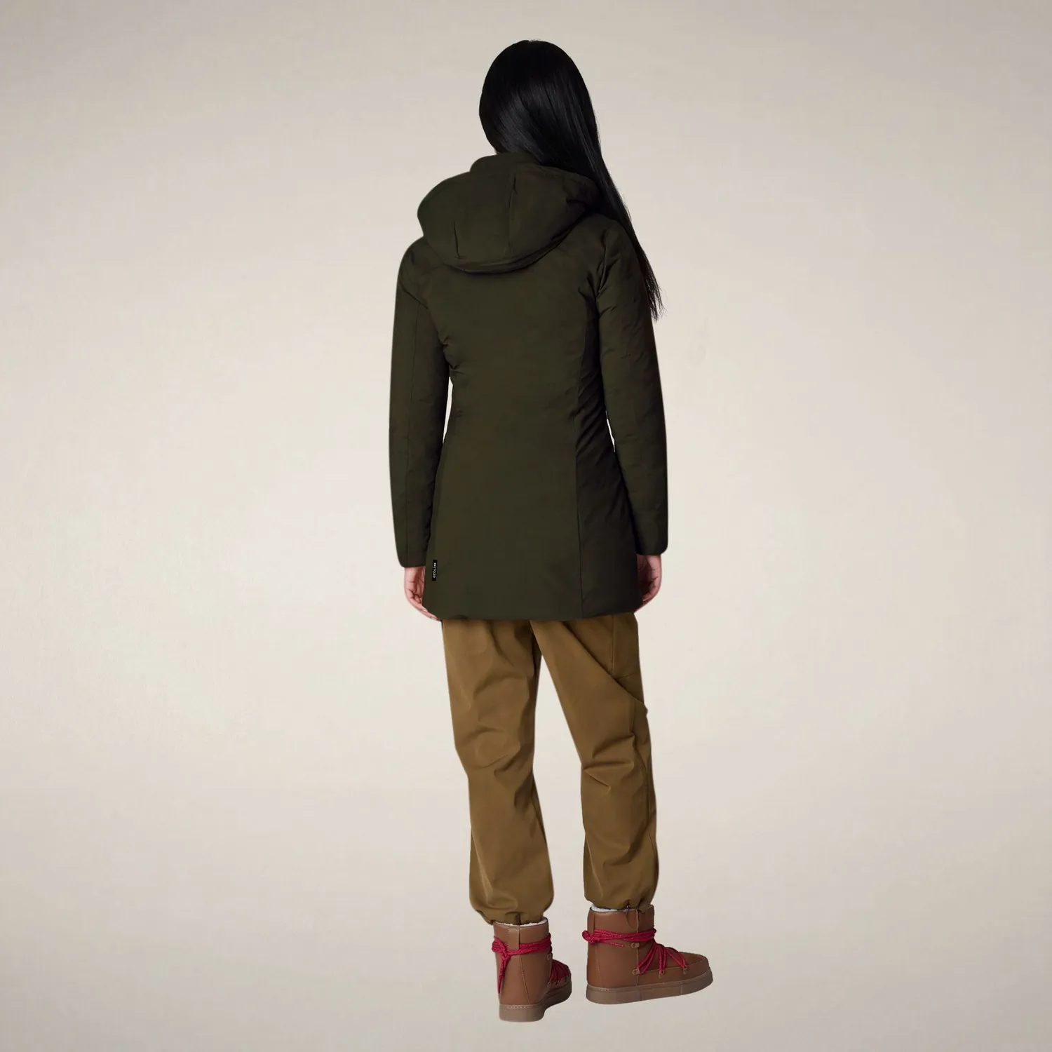 Save The Duck Icons Rachel vattert parkas dame grønn