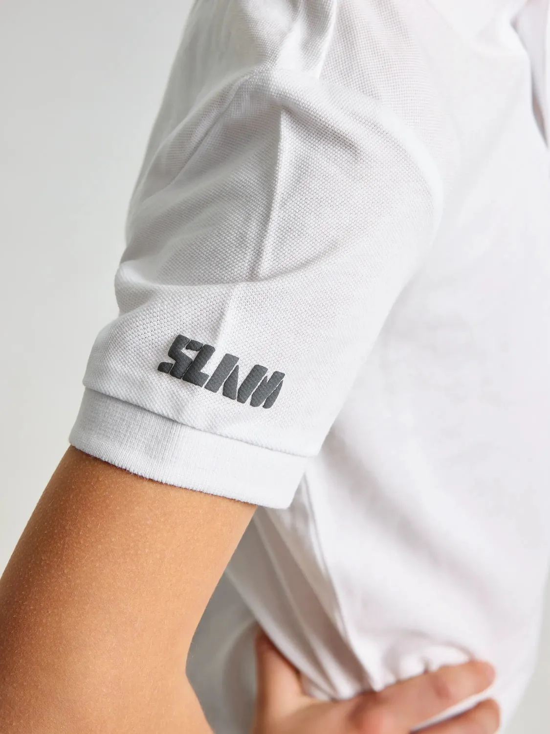 Slam JR DECK POLO SS poloskjorte Bright White barn