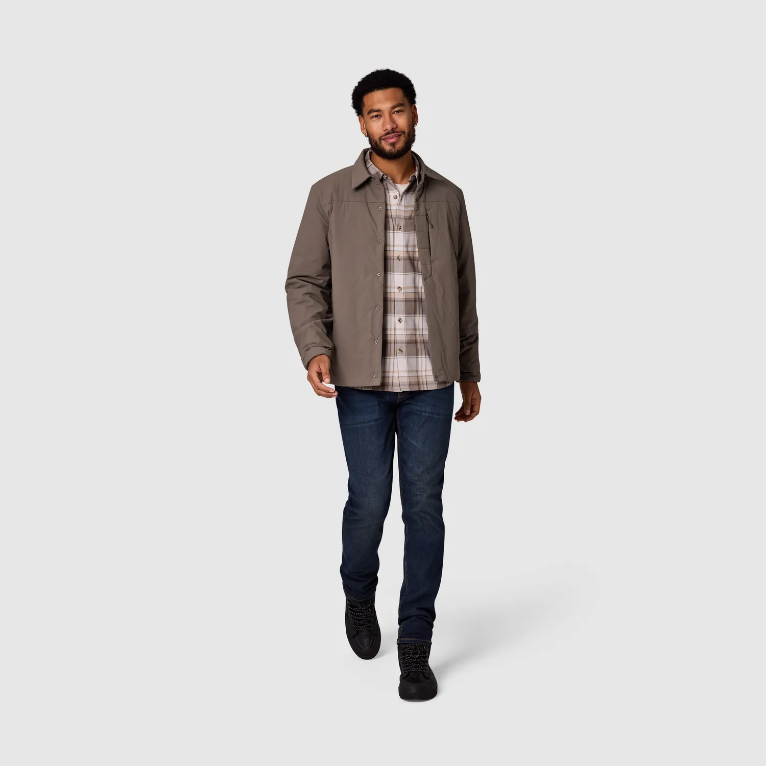 Outdoor Research Vesper Insulated Shirt Jacket skjortejakke herre Gravel