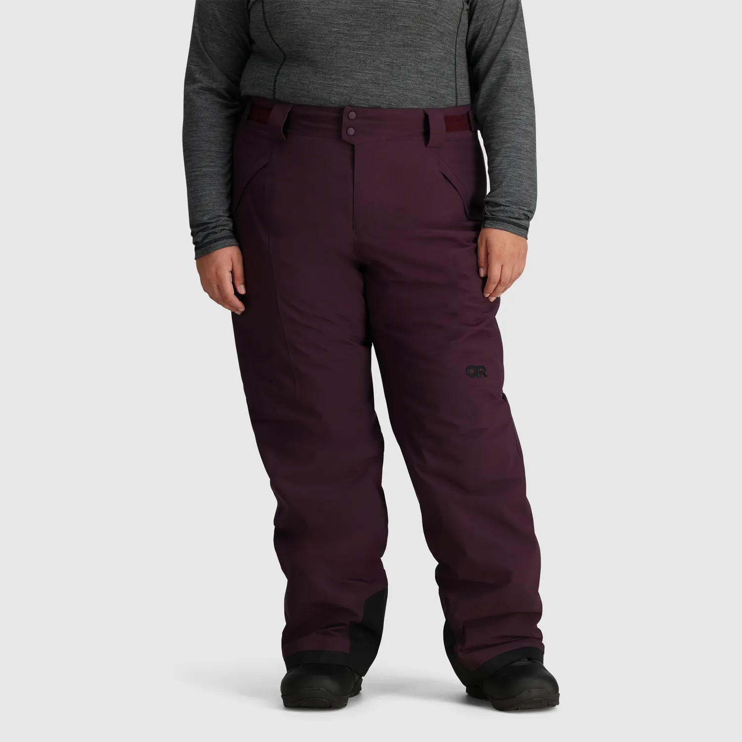 Outdoor Research Snowcrew Pant-Plus skibukse Smoky Quartz 1X Regular isolert
