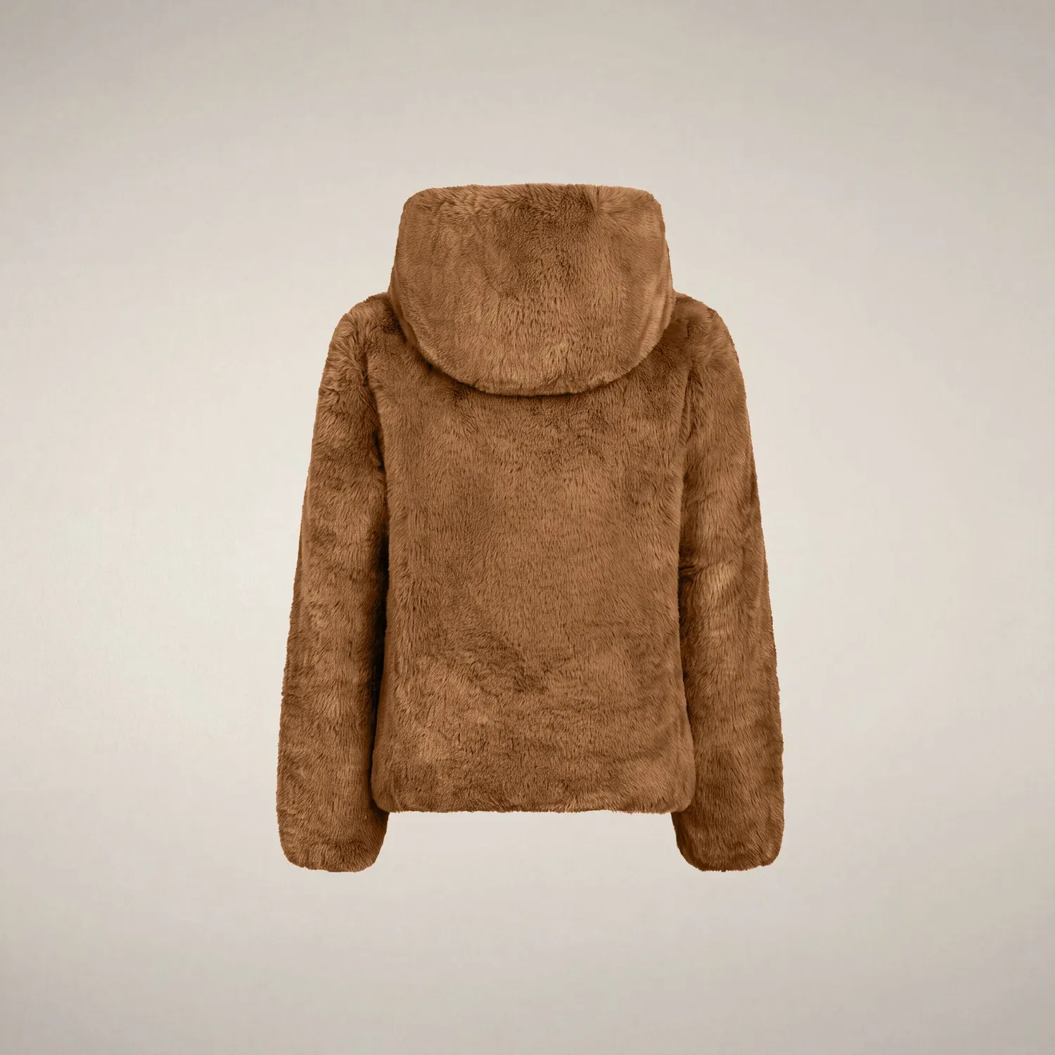 Save The Duck Chloe jakke jente Noisette Brown vendbar fuskepels